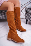 Жіночі півчоботи Suede Camel Temet