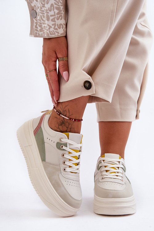 Жіноче спортивне взуття на масивній платформі різнокольоровий Gemma