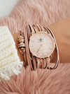Жіночий годинник Michael John з ремінцем Throwback Pepero Pink