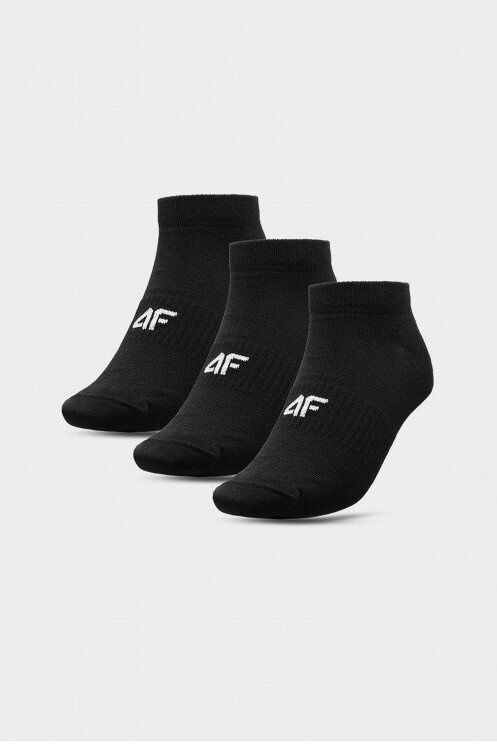 Чоловічі повсякденні шкарпетки 4F 3-PACK 4FAW23USOCM203-20S чорні