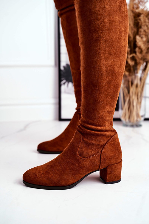 Жіночі черевики Sergio Leone лайкра верблюд KZ281