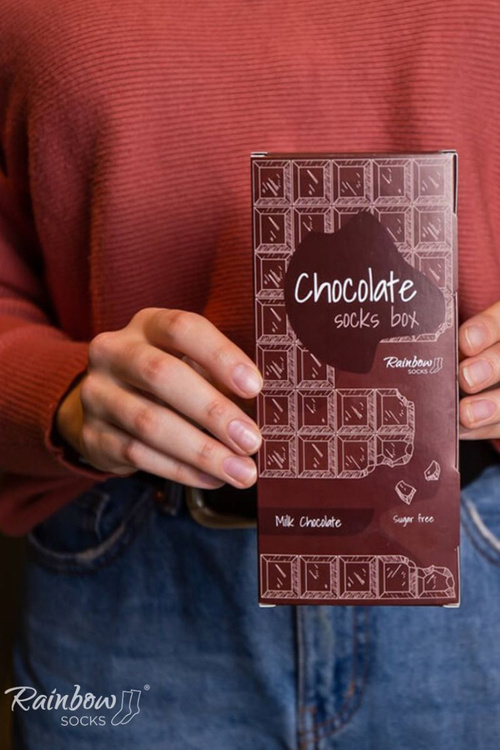 Шкарпетки Rainbow молочний шоколад 1 пара