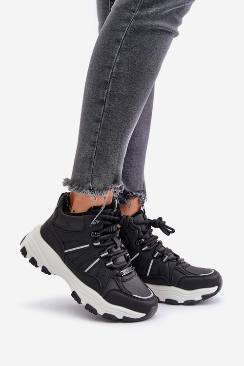 Теплі жіночі кросівки Big Star OO274A160 Чорні