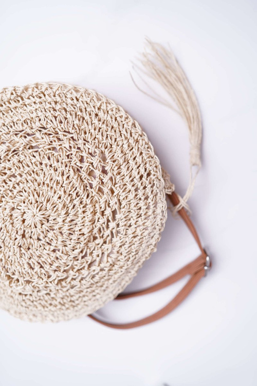 Бежева плетена сумочка Octario