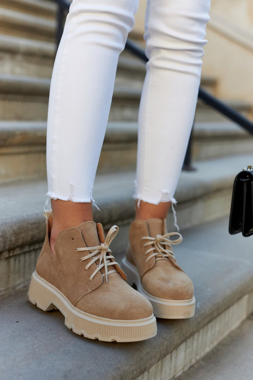 Броги На Масивній Підошві Ніколь 2701/060 Бежеві