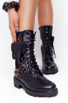 Ажурні чоботи з сумочкою Black Rock Star
