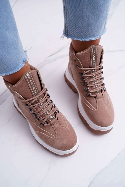 Жіноче трекінгове взуття Trappers Beige Greem