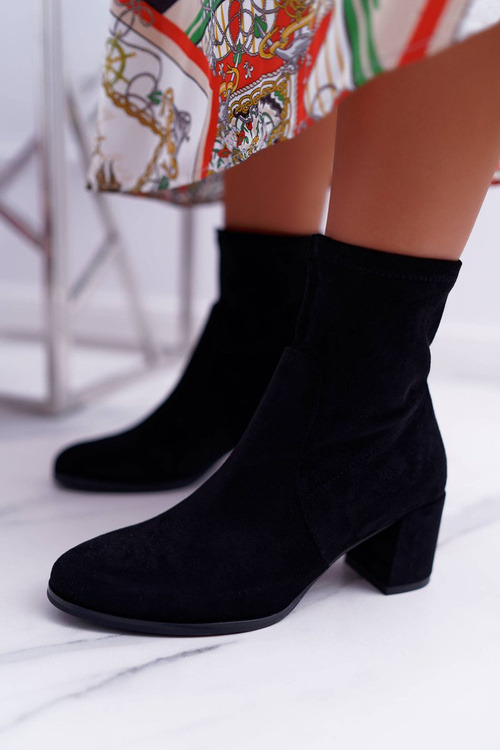 Жіночі весняні черевики на підборах Sergio Leone, чорні LikeStar