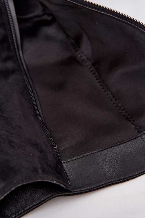 Жіночі черевики з зморшкуватим верхом і пряжкою Чорні Ophelis