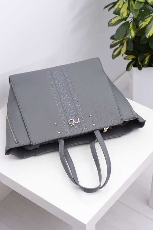 Жіноча велика сіра сумка Nobo