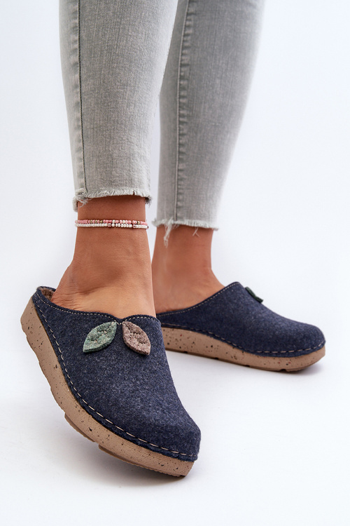 Жіночі повстяні тапочки Inblu ED000013 Navy