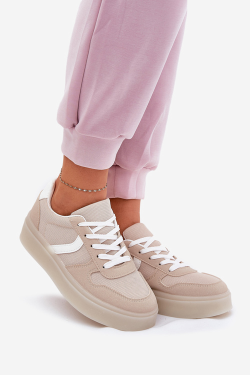Низькі Жіночі Кросівки На Платформі Бежеві Telmira