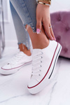 Жіночі кросівки низькі тканинні білі FreeTime