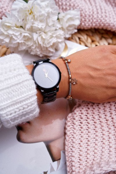 Жіночий браслет-ланцюжок Clover Pink Gold Clover