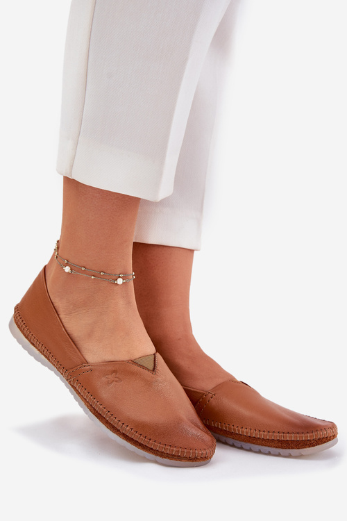 Шкіряні Балетки Гладкі Maciejka T1930-29 Коричневі