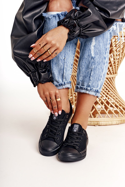 Жіночі класичні низькі кросівки BIG STAR AA274009 Чорні