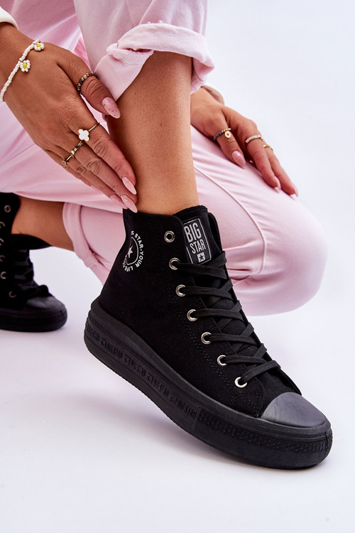 Жіночі високі кросівки Big Star LL274A182 Чорні