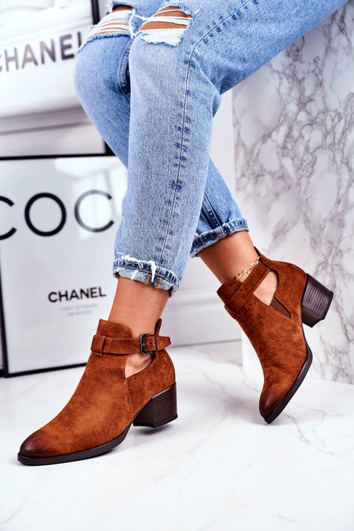 Жіночі чоботи на каблуці з вирізами Camel Sicily