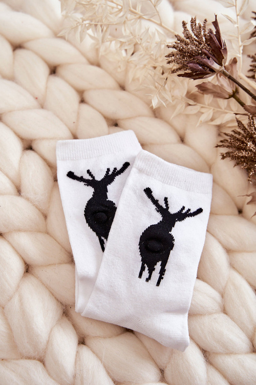 Молодіжні бавовняні шкарпетки Black Deer White 