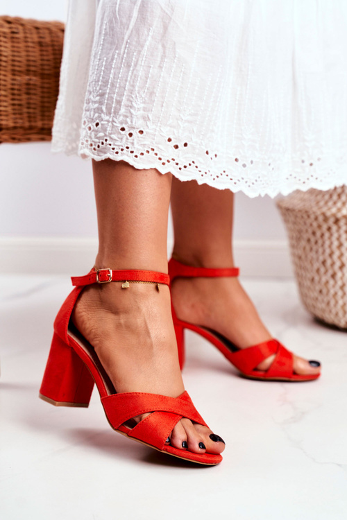 Жіночі босоніжки еко-замша Orange Lady Milion