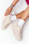 Жіноче спортивне взуття на платформі бежеве This Is Me