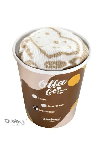 Шкарпетки Rainbow Coffee Cappuccino 1 пара