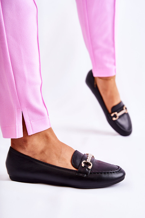 Жіночі шкіряні лофери Godley чорного кольору