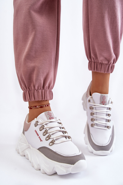 Жіночі кросівки на платформі Cross Jeans KK2R4071C Білі