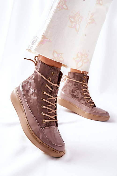 Спортивне шкіряне взуття Lewski 3034 Beige Moro