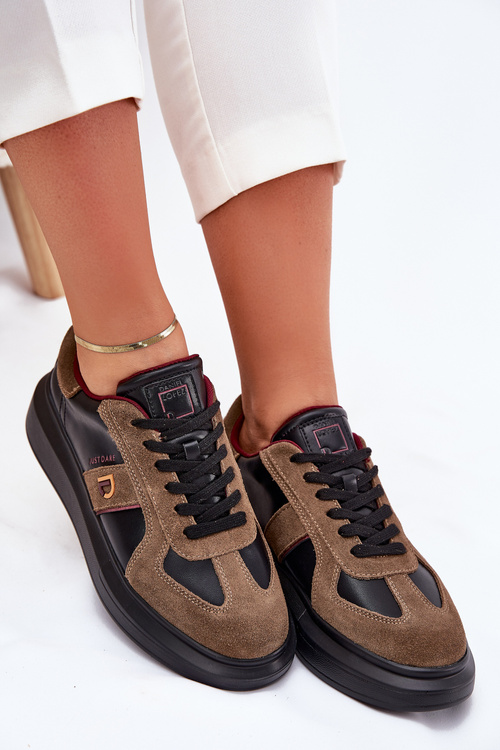 Жіночі Шкіряні Кросівки На Платформі Daniel Lopez Just Dare SS2D4001 Чорні