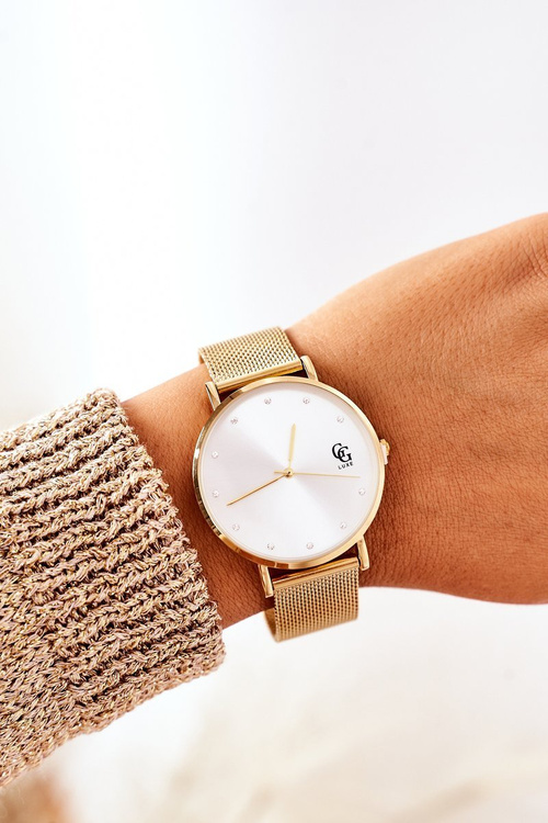 Годинник із великим циферблатом GG Luxe Rose Gold