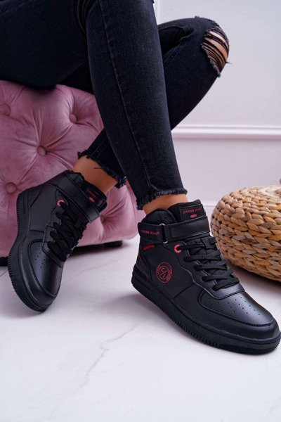 Жіночі високі кросівки Cross Jeans чорні EE2R4147C