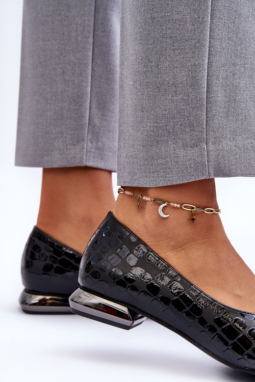 Шкіряні балетки чорний Van