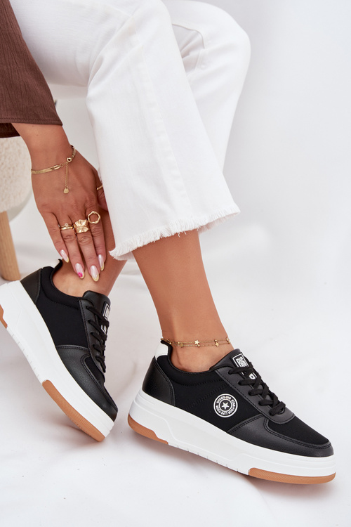 Жіночі Кросівки На Платформі Big Star RR274573 HI-POLY SYSTEM Чорні