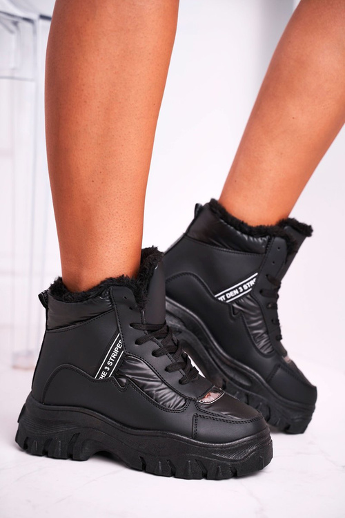 Жіночі зимові черевики з хутром Black Euphoria