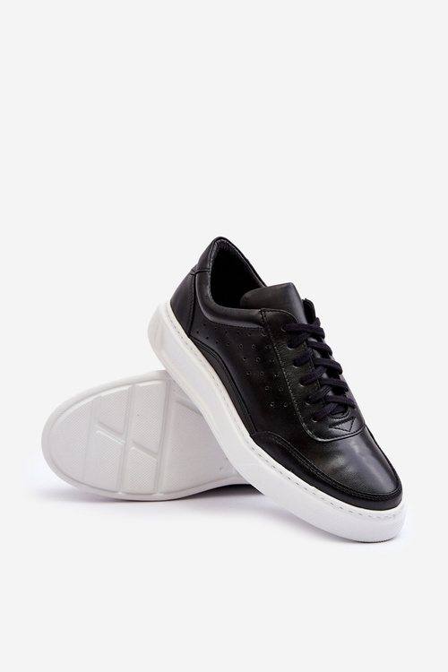 Чоловіче шкіряне спортивне взуття Zazoo 1544 Black