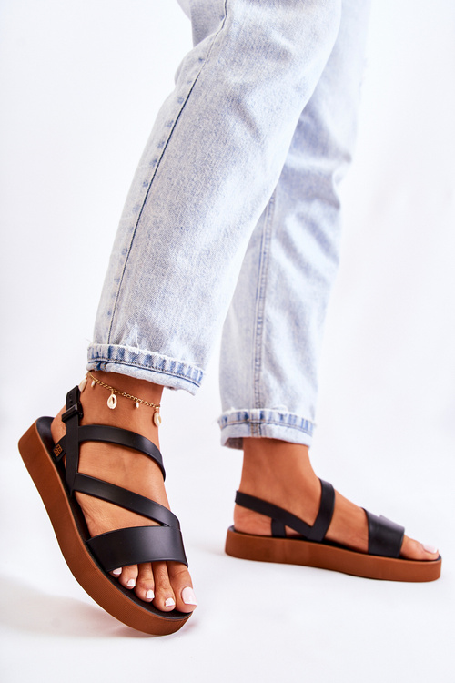 Жіночі гумові босоніжки ZAXY JJ285052 Чорні