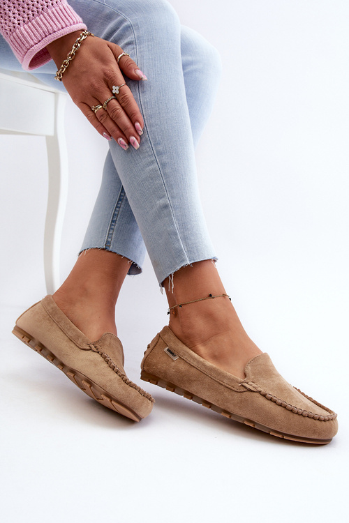 Жіночі коричневі мокасини зі штучної замші Amrutia
