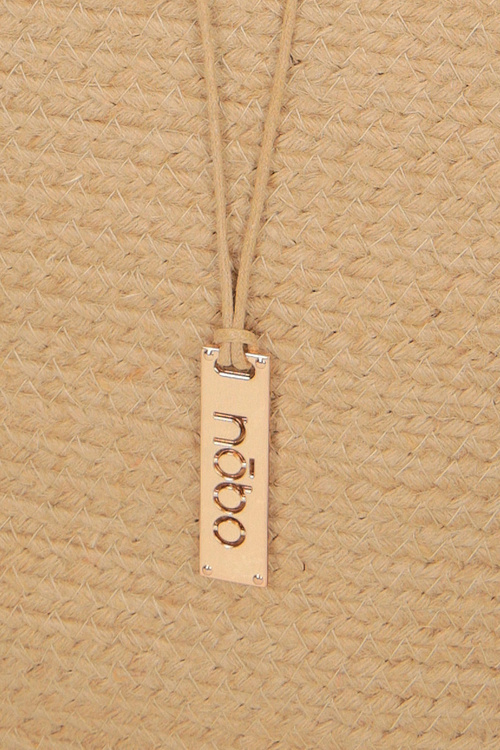 Пляжна сумка-кошик NOBO XP0400-C020 Бежево-чорна