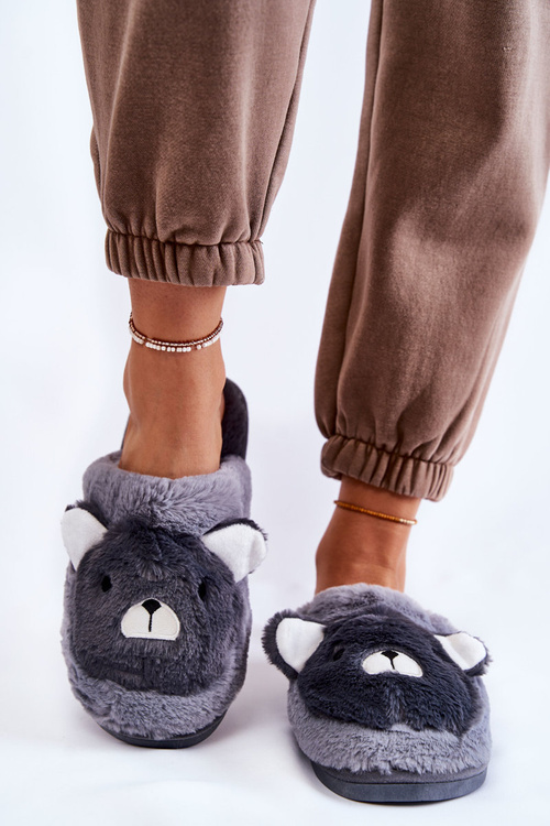 Жіночі хутряні тапочки з Teddy Grey Solly