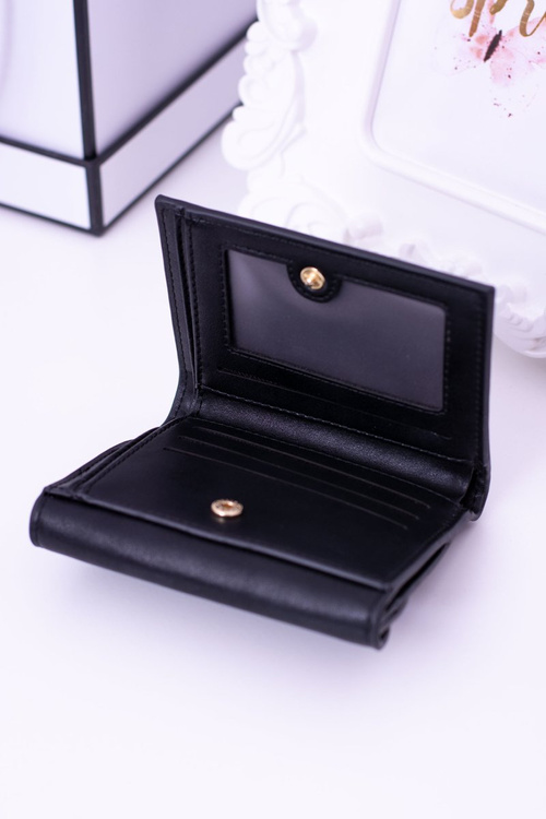 Маленький жіночий чорний гаманець