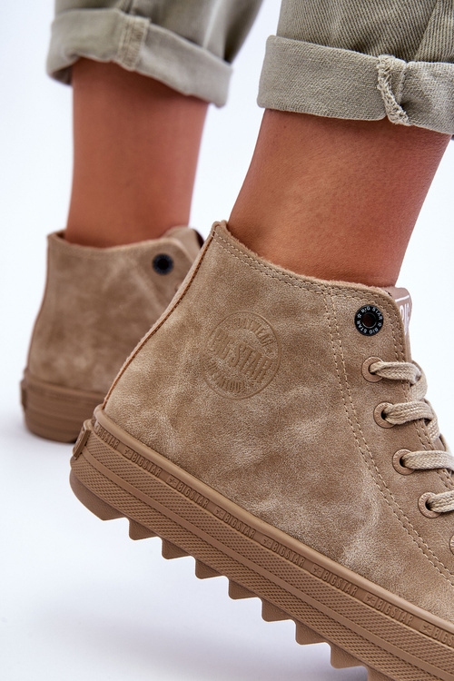 Жіночі високі кросівки Big Star Padded Beige GG274071