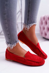 Жіночі замшеві мокасини Sergio Leone Red Winted