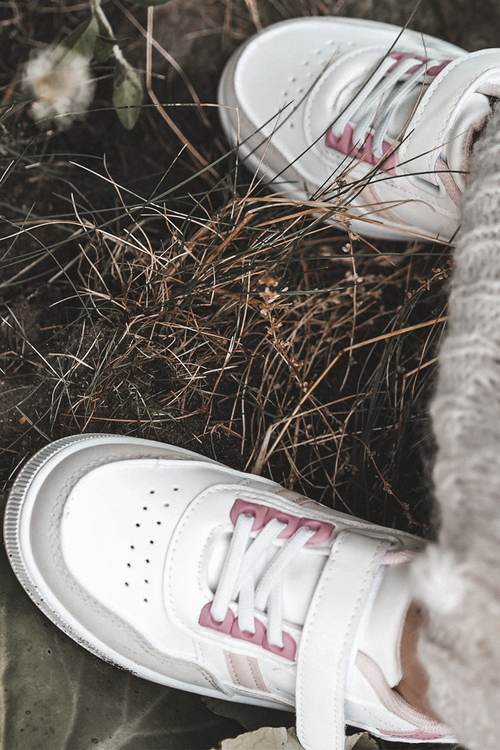 Класичне дитяче спортивне взуття біло-рожевий Marlin