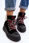 Черевики Trappers на підкладці на товстій підошві Black Ralotta
