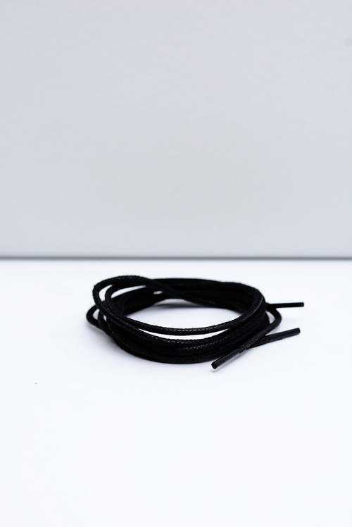 Тонкі вощені шнурки Corbby Black
