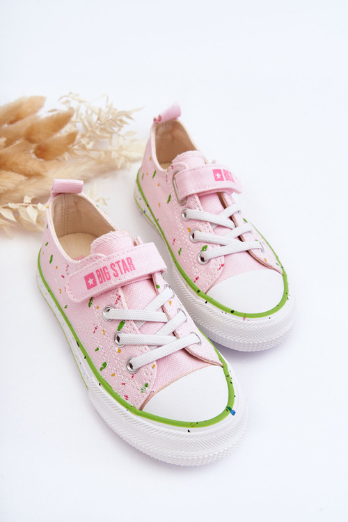 Дитячі кросівки на липучці Big Star LL374064 Рожеві