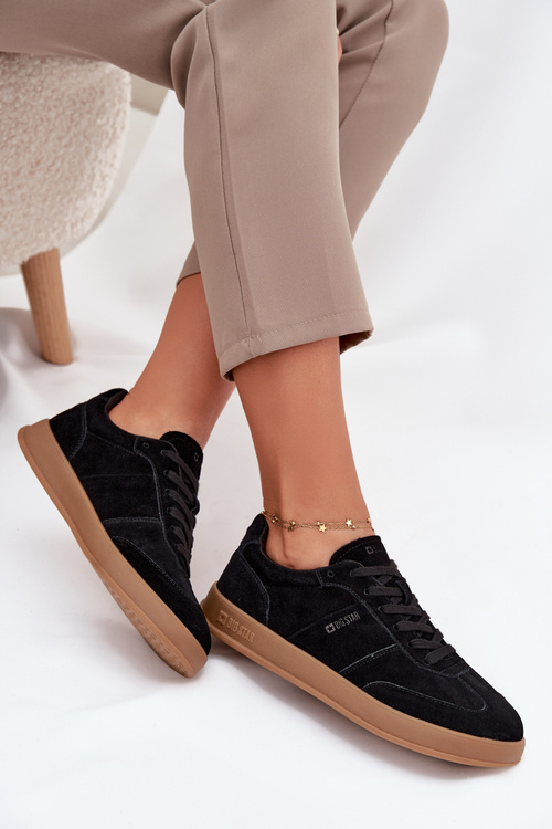 Жіночі Замшеві Кросівки Big Star SS274673 HI-POLY SYSTEM Чорні