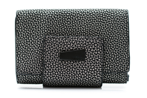 Жіночий сріблясто-чорний гаманець Nobo