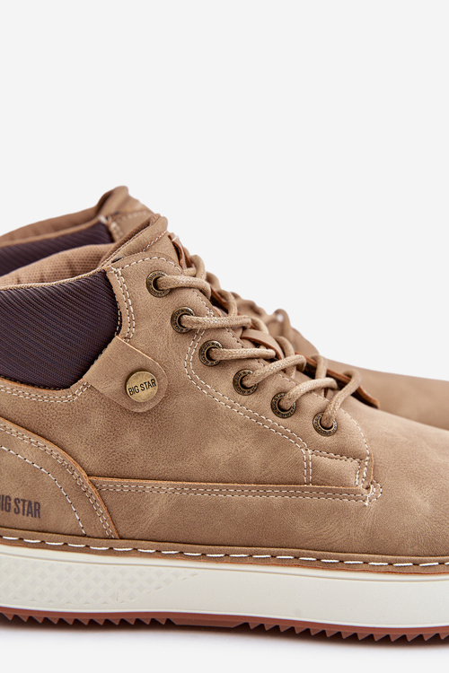 Чоловічі черевики зі шнурівкою Big Star OO174560 Hi-Poly System Brown
